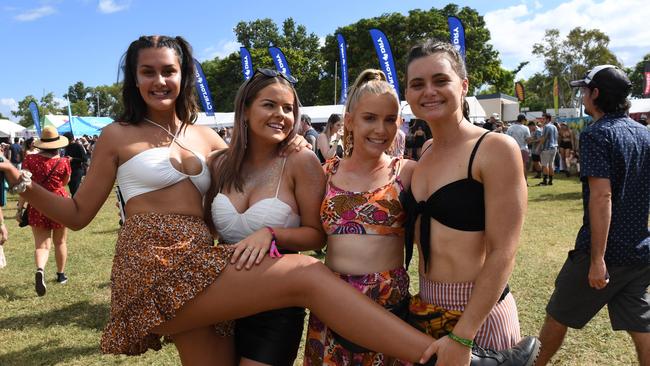 BASSINTHEGRASS 2019, Elizabeth Stenberg, Ella Muluahil, Ruby Hensler, Alysha Healy. Pic Katrina Bridgeford.