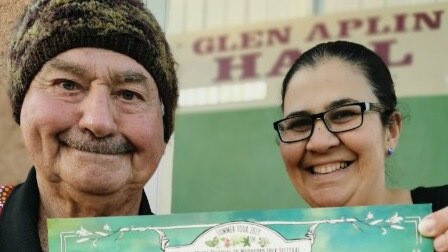 Glen Aplin Memorial Hall  Secretary & MC for the evening Lindsay Saunders and President Lucy Low