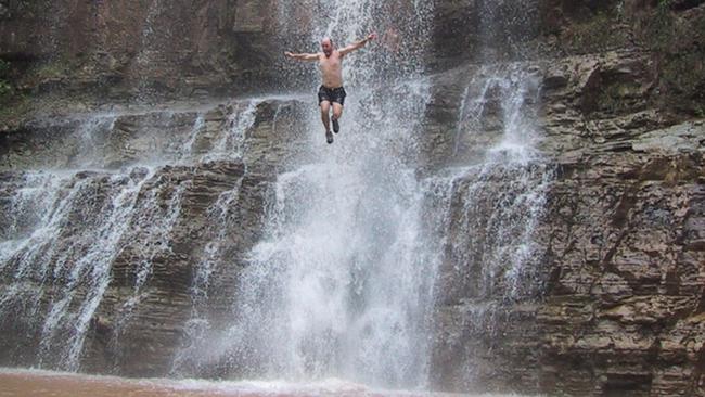 Sigua Falls in Guam, a popular swimming destination for thrill seekers.