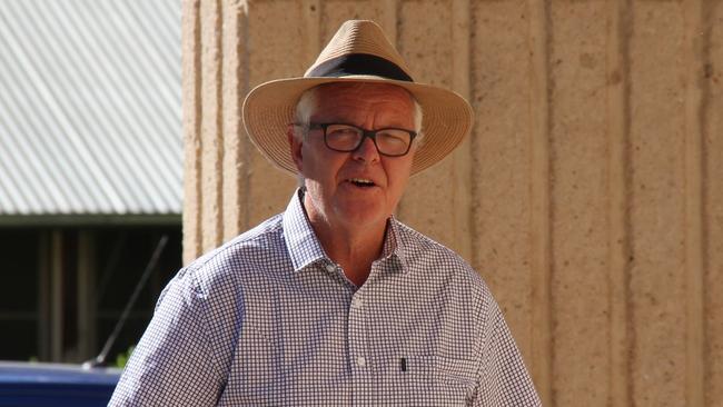 Lawyer Ian Read, representing the Department of Corrections, heads into the Alice Springs Local Court on Wednesday, March 5, 2025, for an inquest into the death of two brothers in Alice Springs. Picture Gera Kazakov