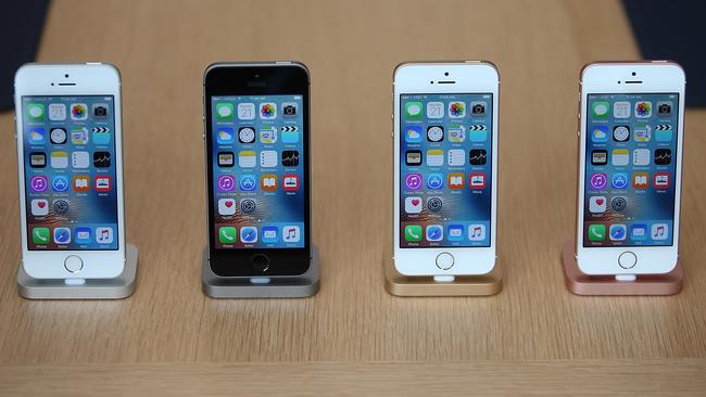 Big reveal ... The new iPhone SE is about the same size as the 5S. Picture: Supplied