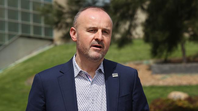 ACT Chief Minister Andrew Barr says the federal government has “ignored Canberra again” in the 2022-23 budget. Picture: NCA NewsWire / Gary Ramage