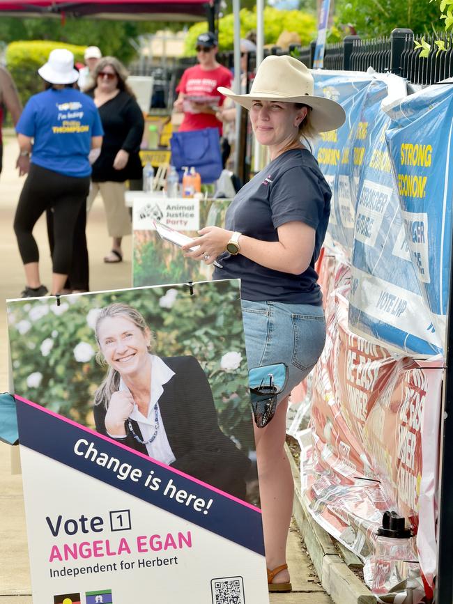 Angela Egan at Kirwan State School. Picture: Evan Morgan