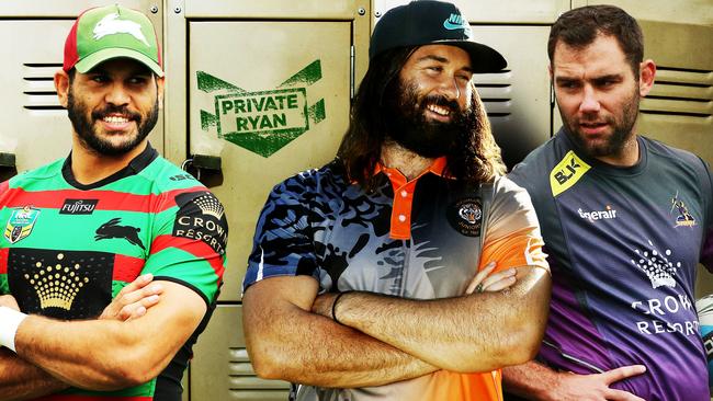 Greg Inglis, Aaron Woods and Cam Smith feature in Private Ryan.