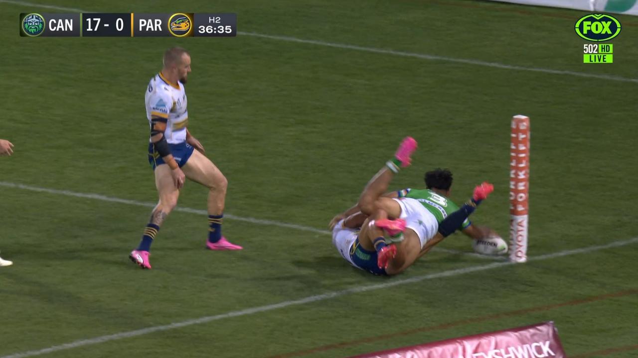 Matt Timoko scores stunning try against the Eels