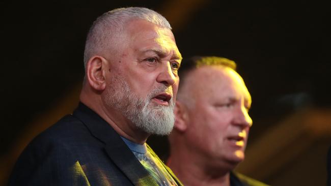 Mick Gatto was also in attendance at the March 1 boxing match. Picture: Michael Klein