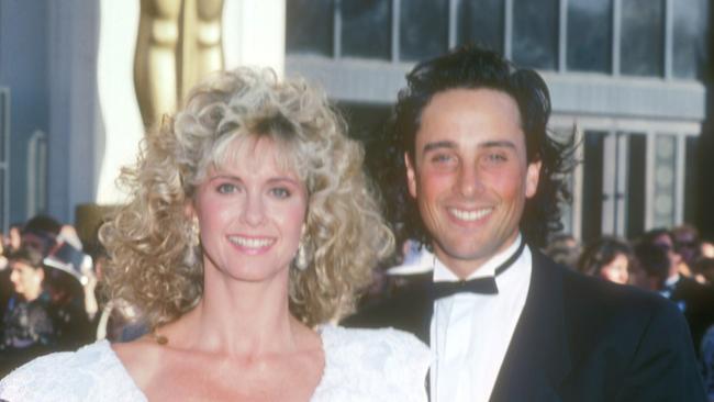 Olivia Newton John and Matt Lattanzi during 61st Annual Academy Awards. Picture: Barry King/WireImage