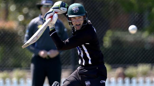 Camberwell batsman Ben Rowles in action. Picture: Stuart Milligan