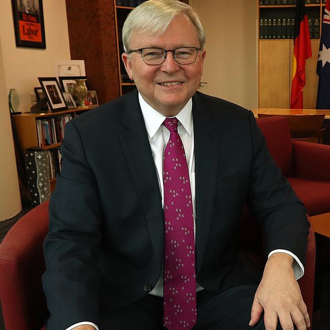 A bit rich... Former Prime Minister Kevin Rudd.