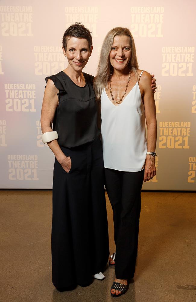 Christen O’Leary and Helen O’Leary at the opening night of Queensland Theatre’s Our Town. Pictures: J&amp;A Photography