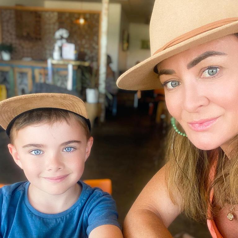 She’s very close with son Axel, six. Picture: Instagram/MishBridges