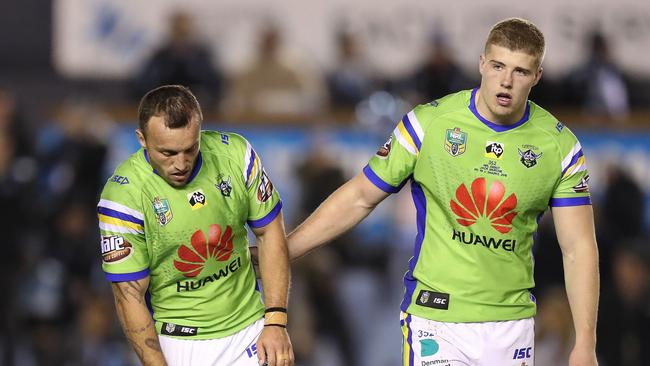 Canberra were left heartbroken after the defeat. Picture: Brett Costello