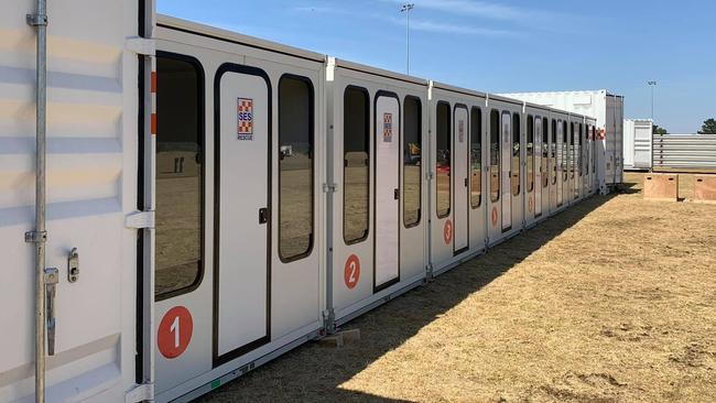 Humanihut’s system in use on Kangaroo Island during the 2020 bushfires. Picture: Leon Bignell