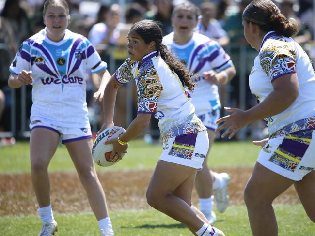 Koori Knockout - Day 4 Girls 17s GF Mindaribba Warriors v Waterloo Storm Monday, 7 October 2024 Hereford St, Bathurst NSW 2795, Australia, Picture Warren Gannon Photography