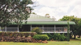 Paul and Ingrid Hatton's century-old homestead at Darreen Station in the north Burnett region of central Queensland