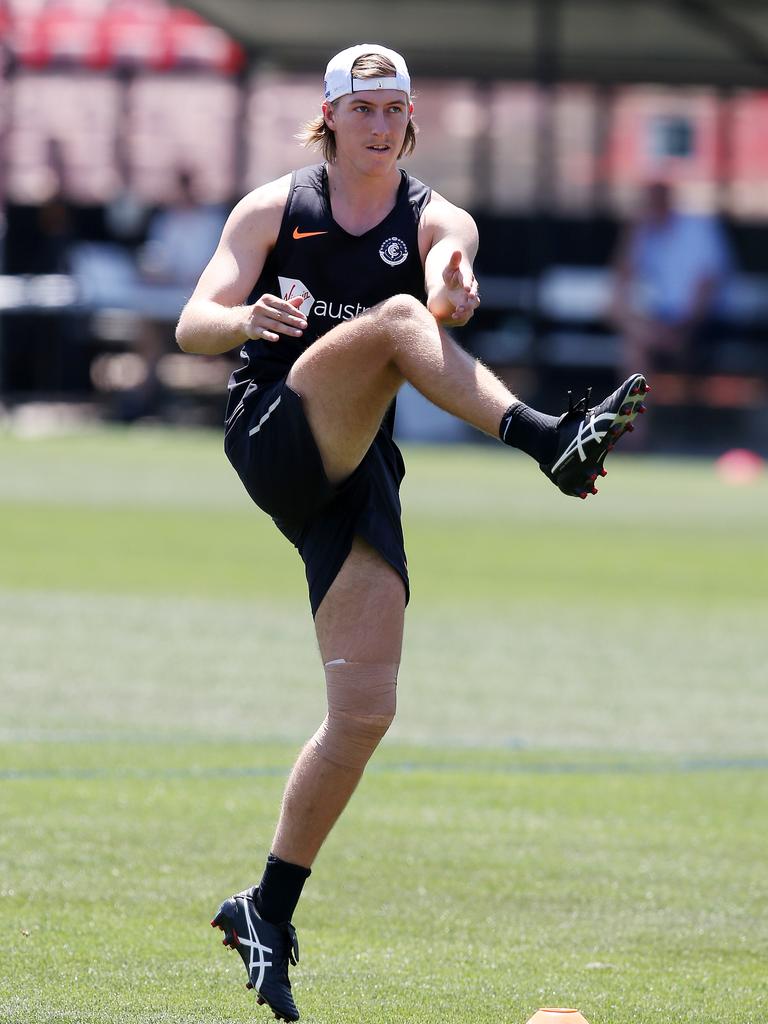 Will Setterfield at Carlton training.