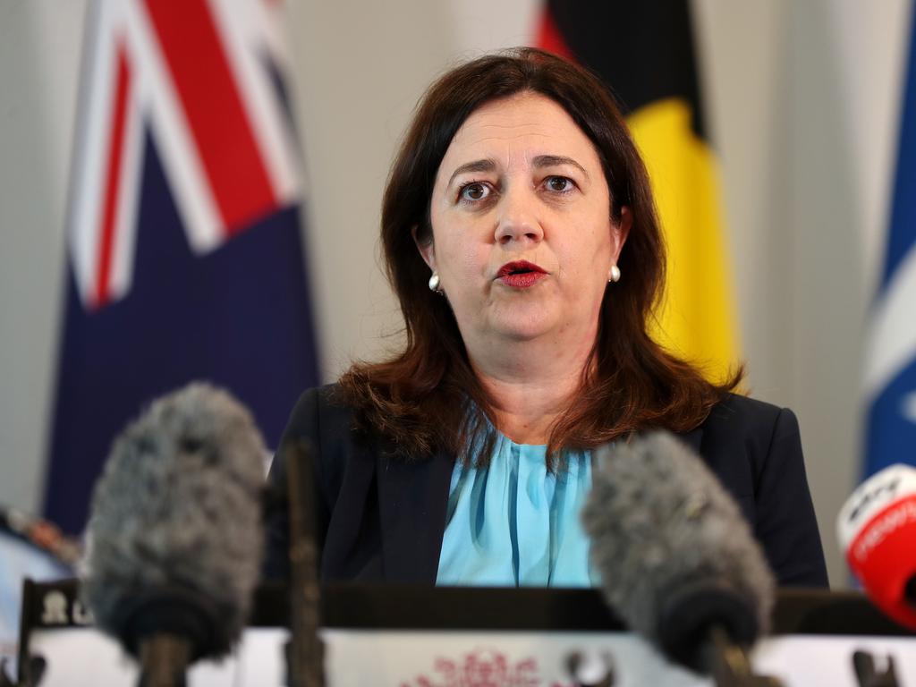 Queensland Premier Annastacia Palaszczuk has placed Brisbane into lockdown, after a case of the highly-contagious UK strain was confirmed. Picture: Tara Croser