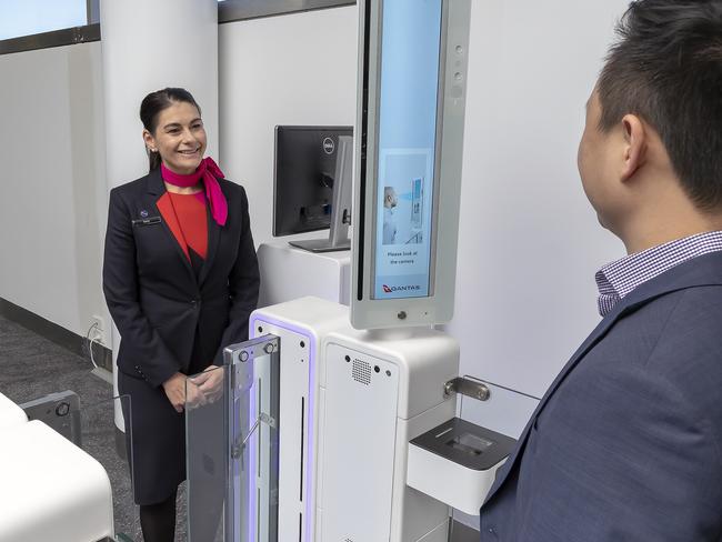 Sydney Airport is trialling first stages of ‘couch-to-gate’ biometrics technology. Picture: Sydney Airport