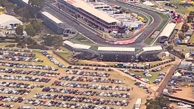 Parking at last year’s VALO Adelaide 500 event. Picture: Adelaide 500