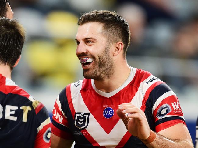 NRL; North Queensland Cowboys Vs Sydney Roosters at Queensland Country Bank Stadium. James Tedesco . Picture: Alix Sweeney