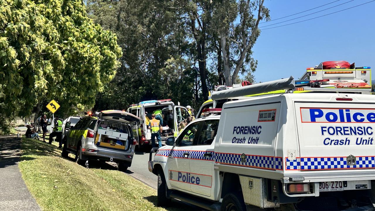 Emergency crews were called to a two-vehicle crash on Coolum Beach Rd about 10.55am on October 5.