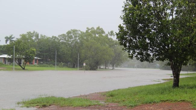 Police have responded to multiple reports of localised flooding in Palmerston. Picture: Yazmina Lipinski