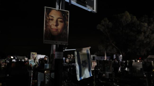 People gather at a vigil in Israel for those killed at the Nova Festival on October 7, 2023. Picture: Liam Mendes