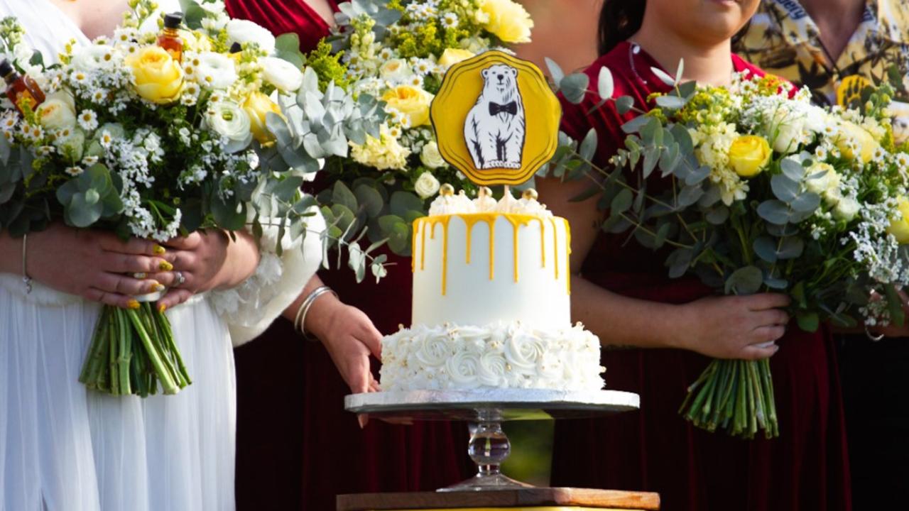 Bundaberg Rum fans had say over key elements of the big day, including the wedding cake.