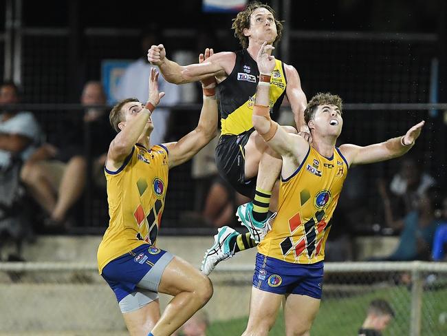 Nightcliff Tigers won against Wanderers in the 2020/2021 NTFL Men's Premier League semi finals at TIO Stadium. Picture: Felicity Elliott/AFLNT Media