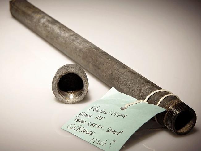 ASIO says “we can neither confirm nor deny this hollow pipe was used as a dead letter drop in the infamous Skripov case. Picture Instagram