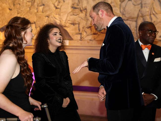 Prince William talks to young people during the Centrepoint Awards at the British Museum in London. Picture: AFP