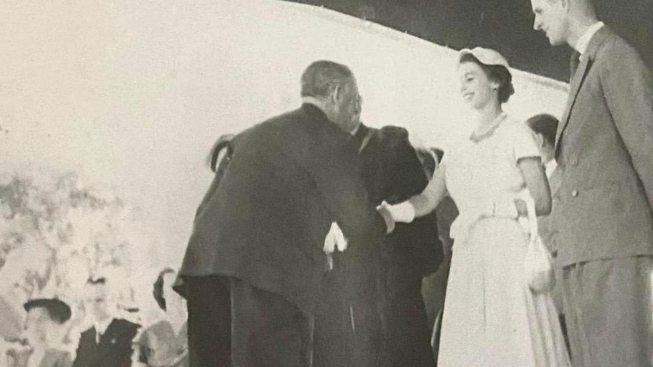 Her Majesty Queen Elizabeth II and HRH Prince Philip during their 1954 visit to Toowoomba. Picture: supplied.