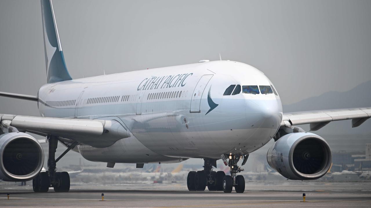 The decision comes after the Hong Kong government announced cabin crew and pilots would need to quarantine for 14 days. Picture: Anthony Wallace/AFP