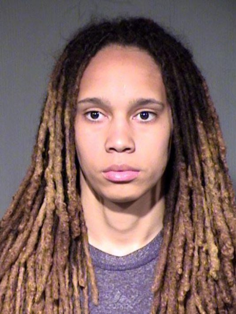 Griner’s mug shot from a previous arrest in America.