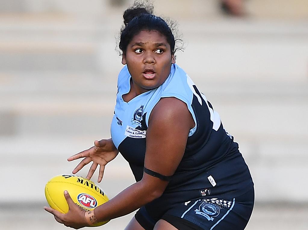 Molly Althouse enjoyed another strong season for Darwin Buffettes. Picture: Felicity Elliott/AFLNT Media.