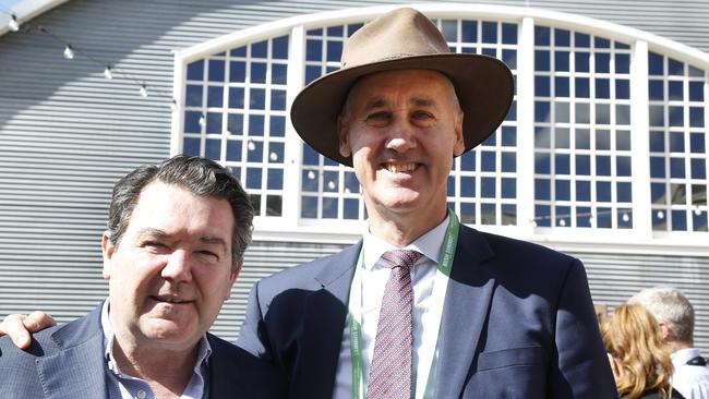 Senator Dean Smith and WA Liberals’ David Honey. Picture: Philip Gostelow