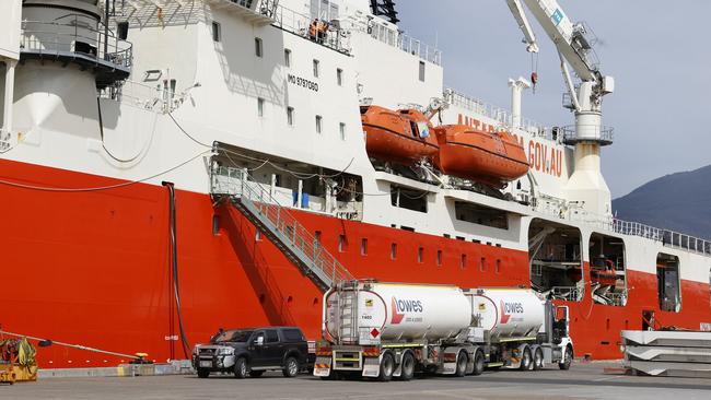 Start of the Antarctic season with the RSV Nuyina to depart on a resupply voyage to Davis research station. Picture: Nikki Davis-Jones