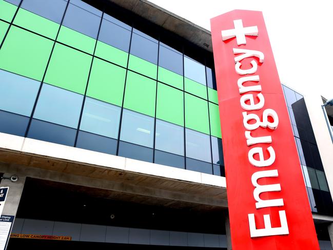 ADELAIDE, AUSTRALIA - NewsWire Photos 5, May, 2023: 2023 Budget generics: Hospital emergency signage at the Royal Adelaide Hospital.  Picture: NCA NewsWire / Kelly Barnes