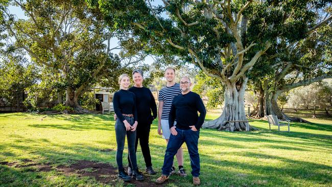 Sabine, Amanda, Oliver and Larry Hinds at Bunnyconnellon in Crows Nest where they will open a pop-up restaurant. Picture: Venus and Harley