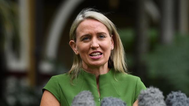 Newly announced Queensland Minister for State Development Kate Jones. (AAP Image/Dan Peled)