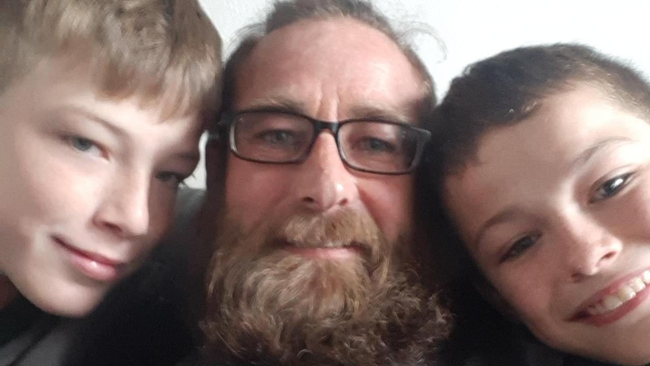 Mr Butterworth just wants his sons to start the school year with a roof over their heads. Picture: Supplied