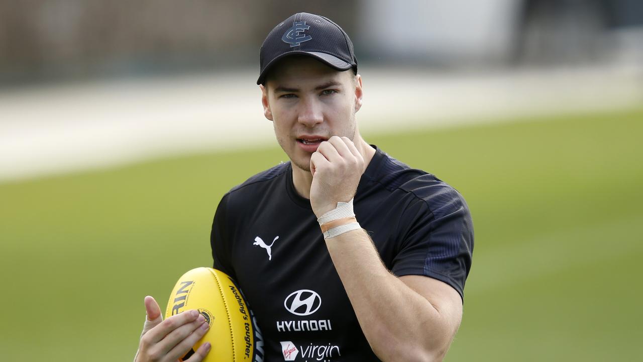 Harry McKay during a training session at Ikon Park this month.