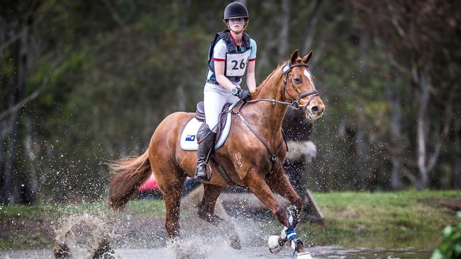 Olivia during a competition in 2016. Picture: Stephen Mowbray