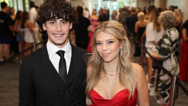 Alex Nott and Alyssa Baillie at the Saint Stephens College Formal at Gold Coast Convention and Exhibition Centre for Gold Coast at Large. Picture, Portia Large.