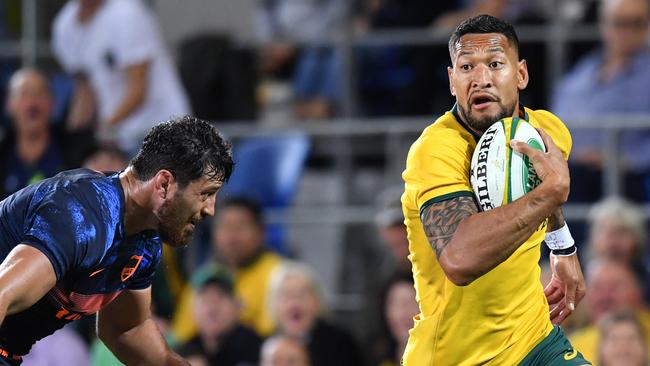 Israel Folau will continue his roaming role on the flank for the Wallabies. Picture: AAP