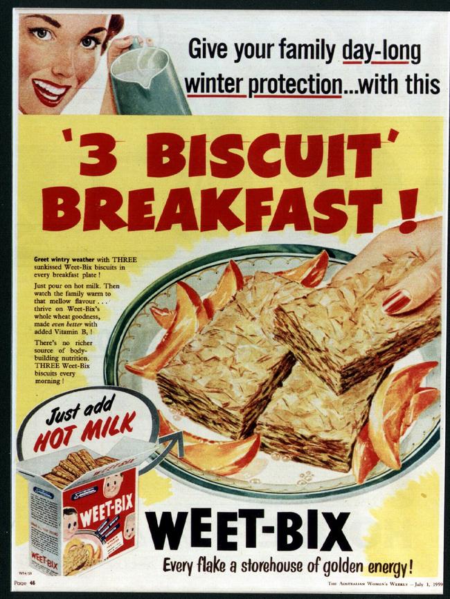 Old packaging for Weet-Bix.