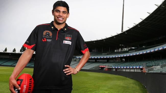 North Melbourne’s top draft pick Tarryn Thomas. Picture: Chris Kidd