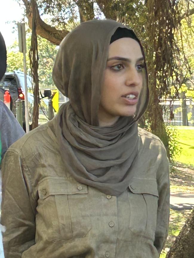 Palestine Action Group organiser Amal Naser.