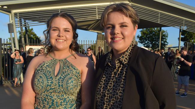 Lauren Preston and Ashleigh Preston at the Mackay Northern Beaches State High School formal, on Saturday October 17. Picture: Zizi Averill