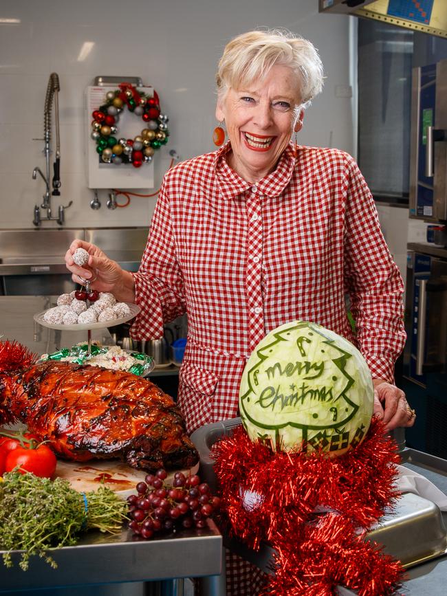 Maggie Beer in the kitchen at St Basil's in St Peters. Picture: Matt Turner